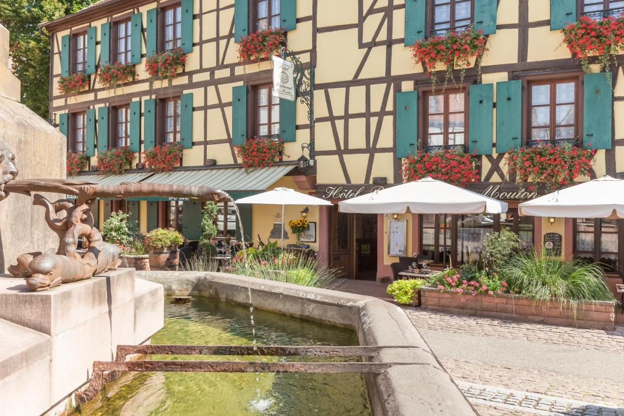 Logis Hotel-Restaurant Du Mouton Ribeauvillé Eksteriør billede