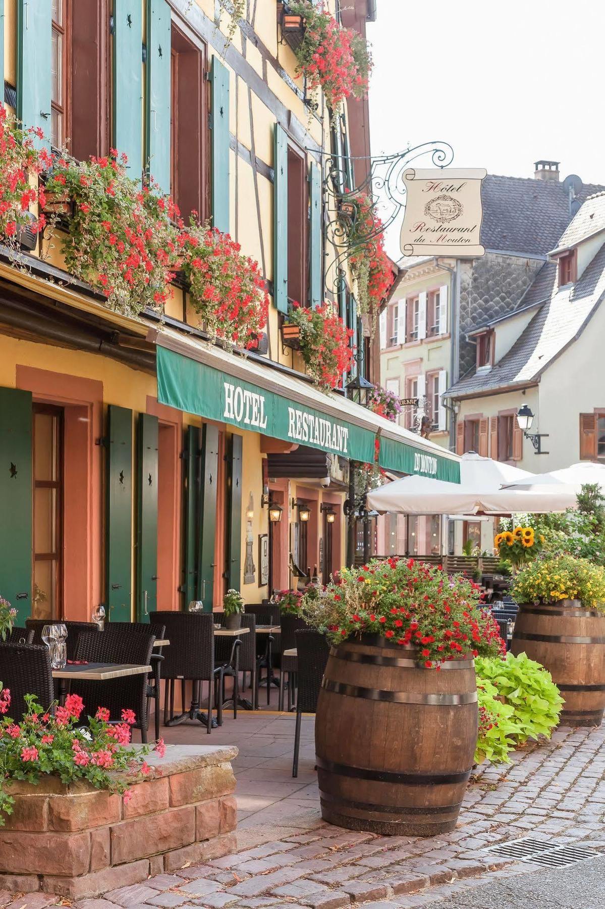 Logis Hotel-Restaurant Du Mouton Ribeauvillé Eksteriør billede